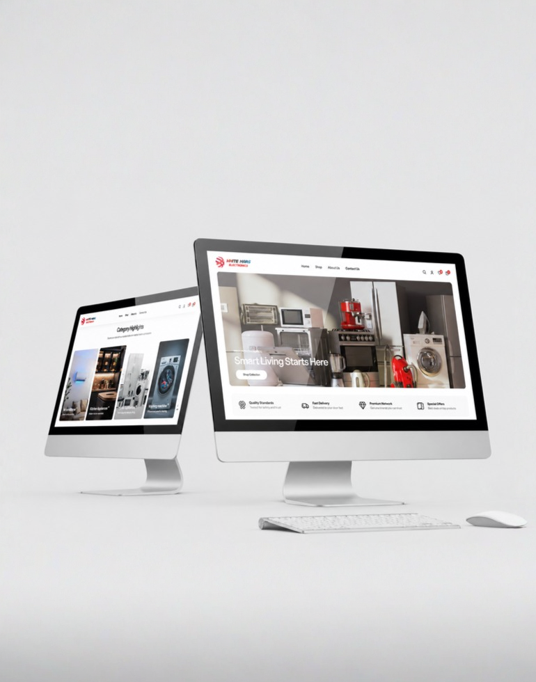 White Mars Electronics e-commerce website development